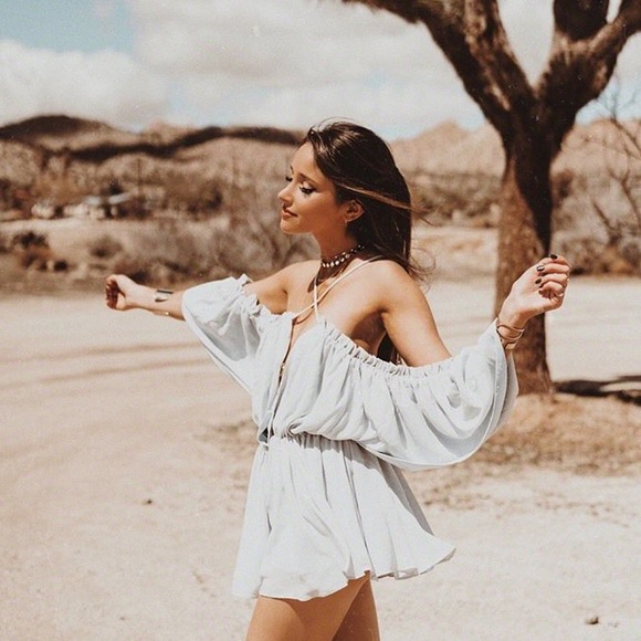 michael costello white jumpsuit